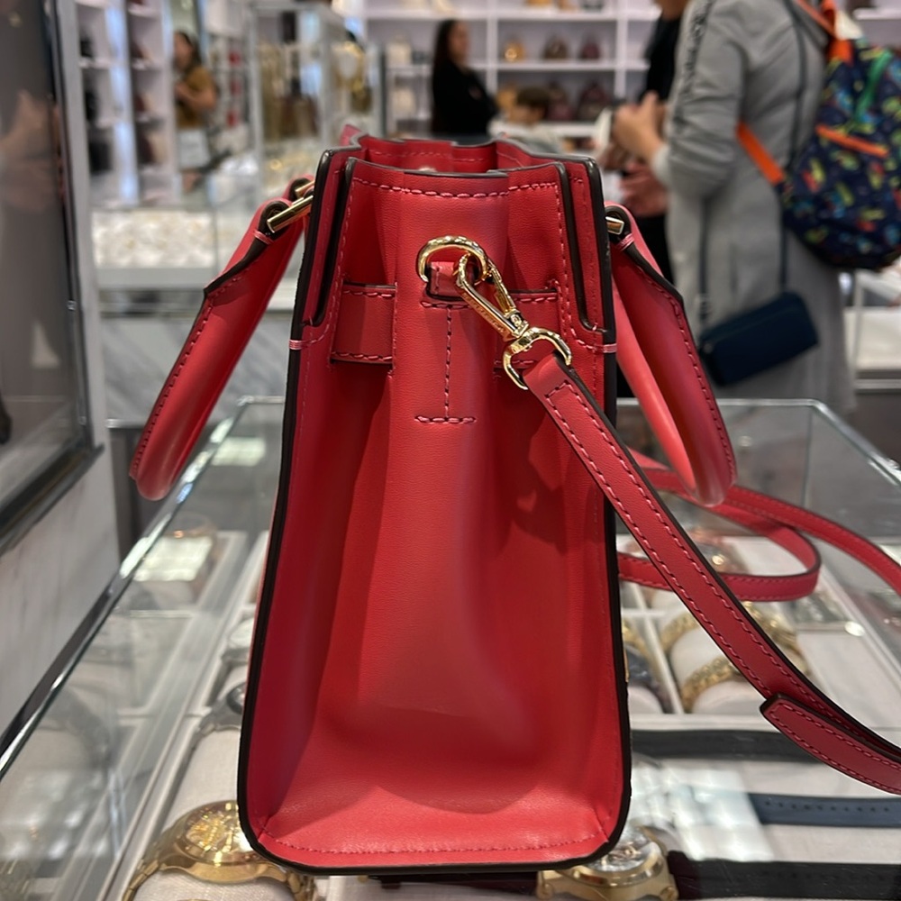 MICHAEL KORS Hamilton Small Two-Tone Satchel
COLOR LIGHT BERRY SHERBET MULTI
NWT - Picture 5 of 16